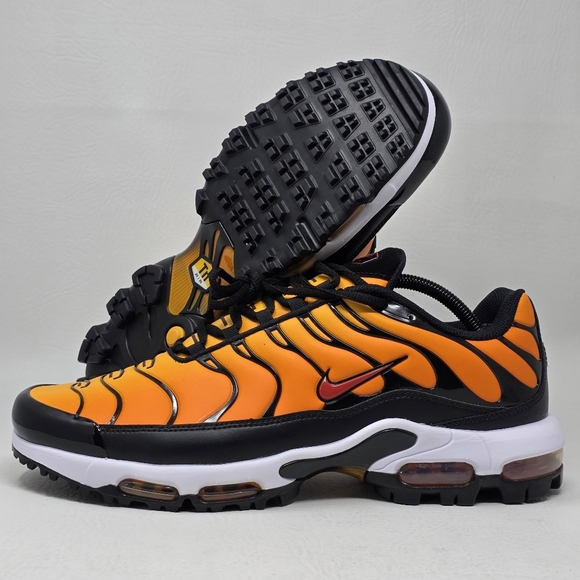 Nike Other - Nike Men's Air Max Plus Golf "Sunset" Orange Black FZ4150-800 Size 12 Spikeless